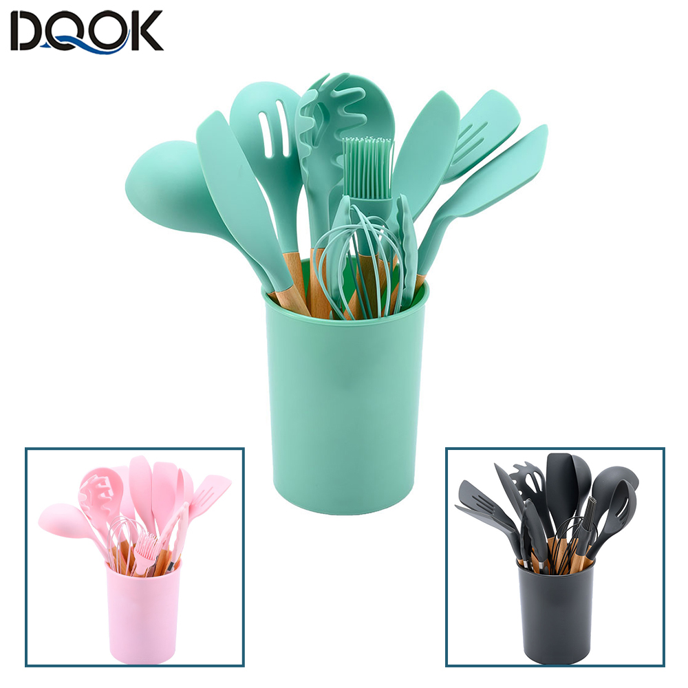 Home Cooking Utensil Set - Silicone Kitchenware Cooking Utensils Set Non-stick