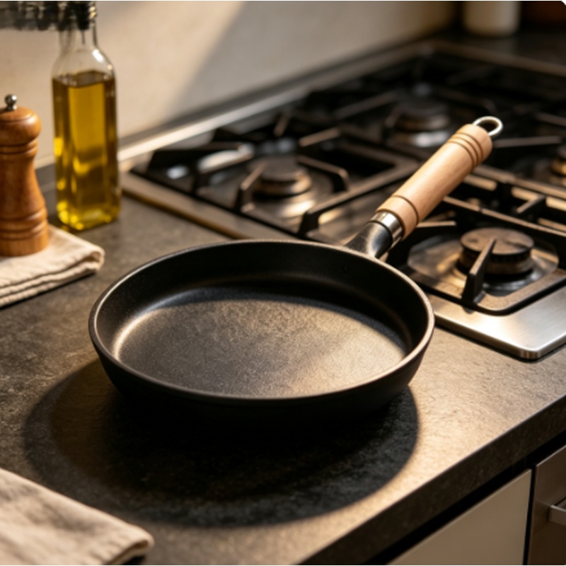 26cm Uncoated Cast Iron Skille - Crepe Pan Nonstick ulasan dan harga