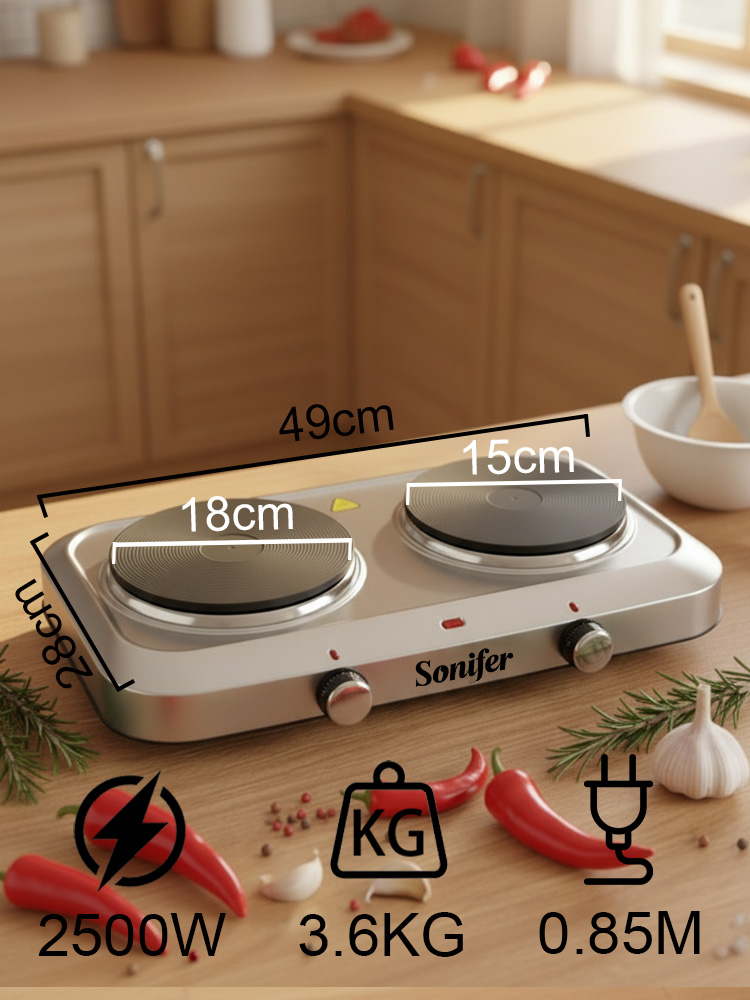 Double Burner Electric Stove S - Hot Pot Portable Dual ulasan dan harga