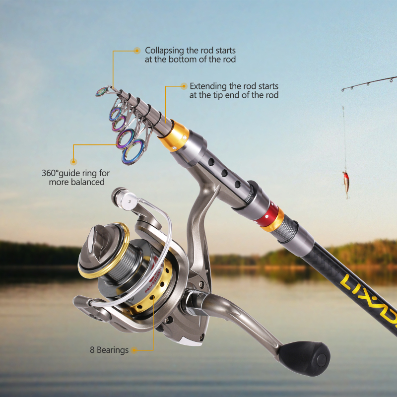 Lixada Telescopic Fishing Rod  - Wok Carbon Steel ulasan dan harga