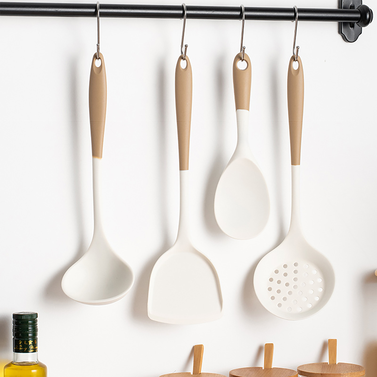 4pcs Silicone Kitchenware Uten - Home Cooking Utensil Set ulasan dan harga