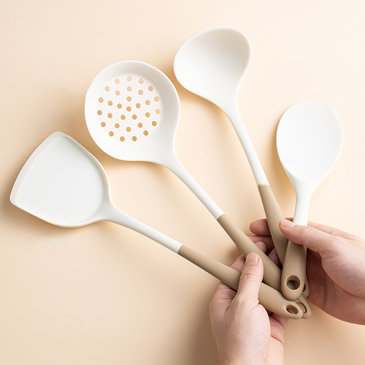 4pcs Silicone Kitchenware Uten - Home Cooking Utensil Set ulasan dan harga