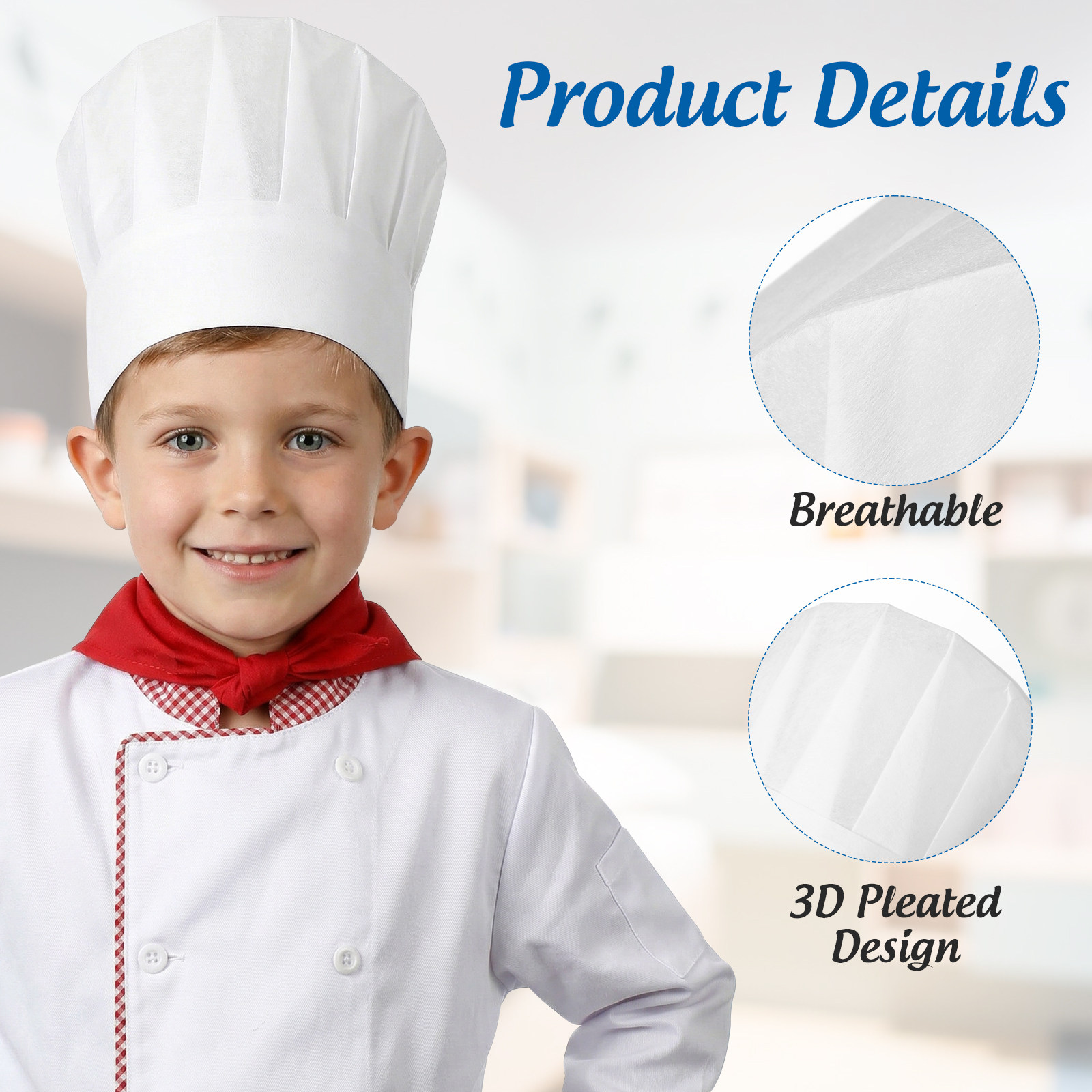 20pcs Children Disposable Chef - Home Cooking Help ulasan dan harga