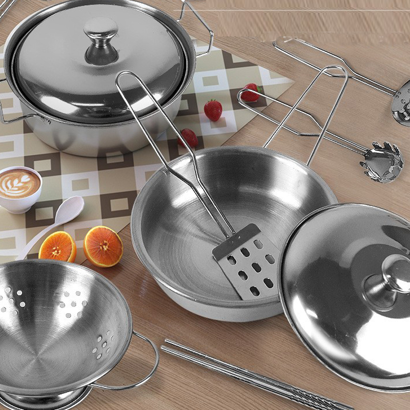 Kitchen Pretend Play Accessori - Home Cooking Utensil Set ulasan dan harga