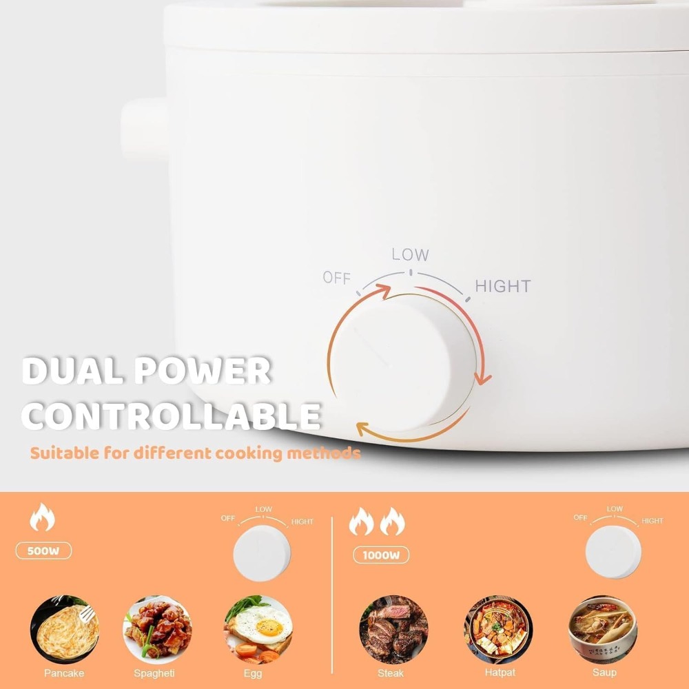 Electric Hot Pot, 3L Portable  - Hot Pot Portable Dual ulasan dan harga