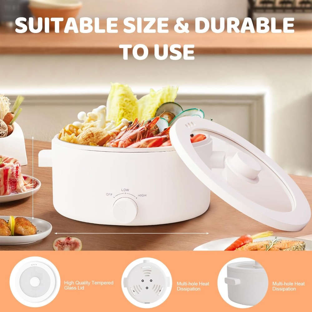 Electric Hot Pot, 3L Portable  - Hot Pot Portable Dual ulasan dan harga
