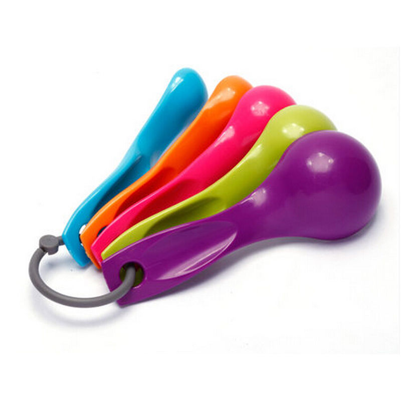5Pcs Salt Oil Spoon Lovely Kit - Home Cooking Utensil Set ulasan dan harga