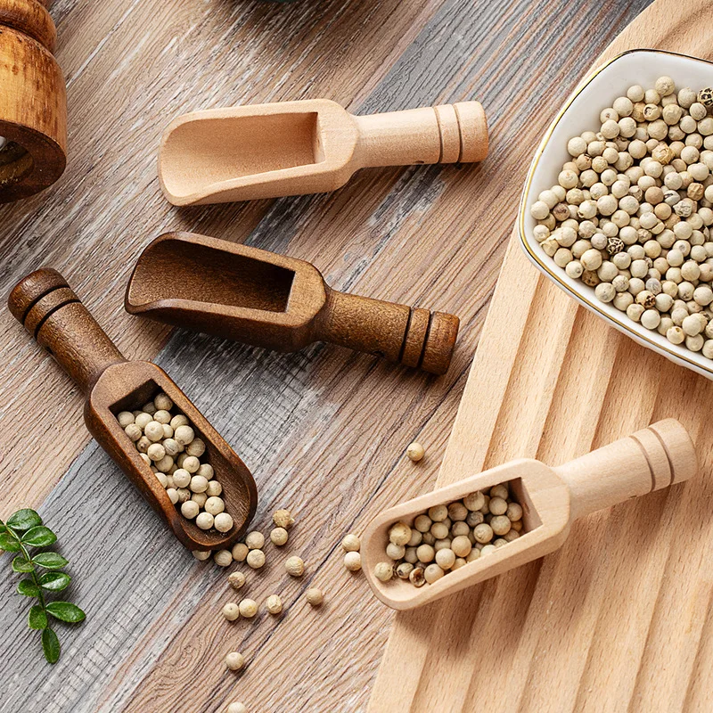 2/5PCS Wooden Coffee Scoop Set - Home Cooking Utensil Set ulasan dan harga
