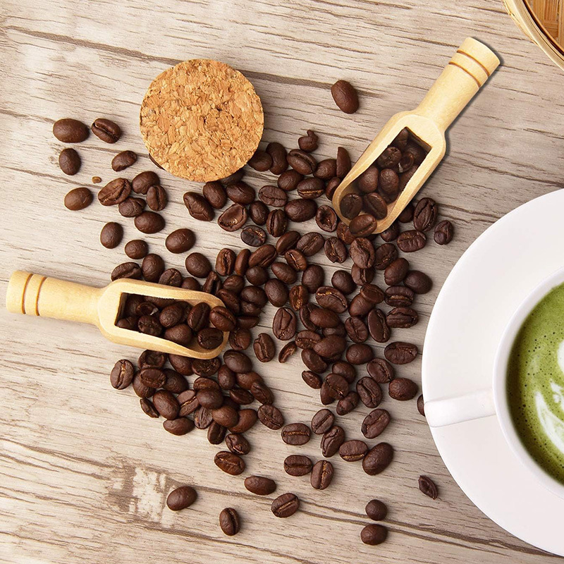 2/5PCS Wooden Coffee Scoop Set - Home Cooking Utensil Set ulasan dan harga