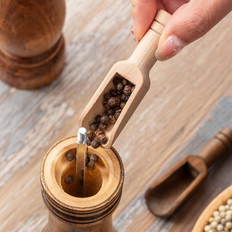 2/5PCS Wooden Coffee Scoop Set - Home Cooking Utensil Set ulasan dan harga