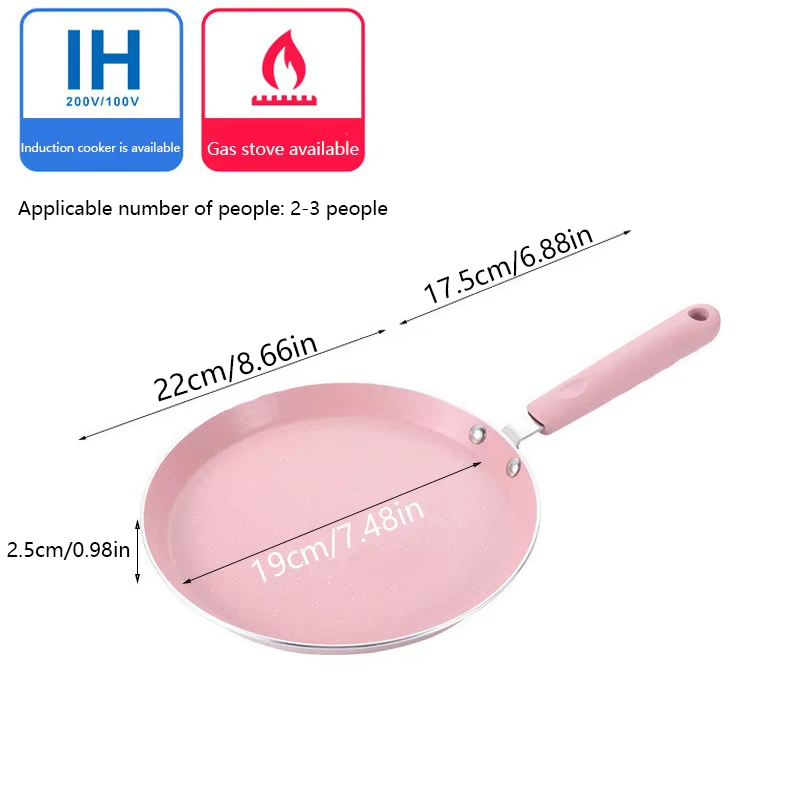 1 Non Stick Pink Frying Pan Fo - Crepe Pan Nonstick ulasan dan harga