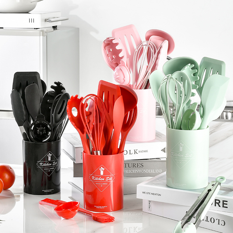 12Pcs Silicone Cooking Utensil - Home Cooking Utensil Set ulasan dan harga