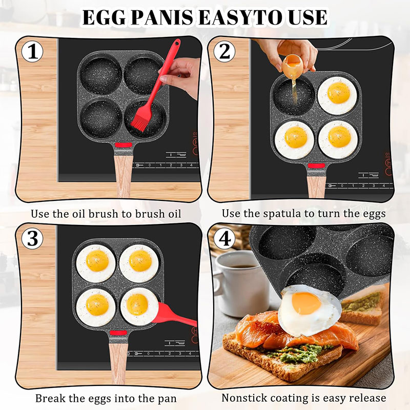 Deepened Egg Frying Pan with L - Crepe Pan Nonstick ulasan dan harga