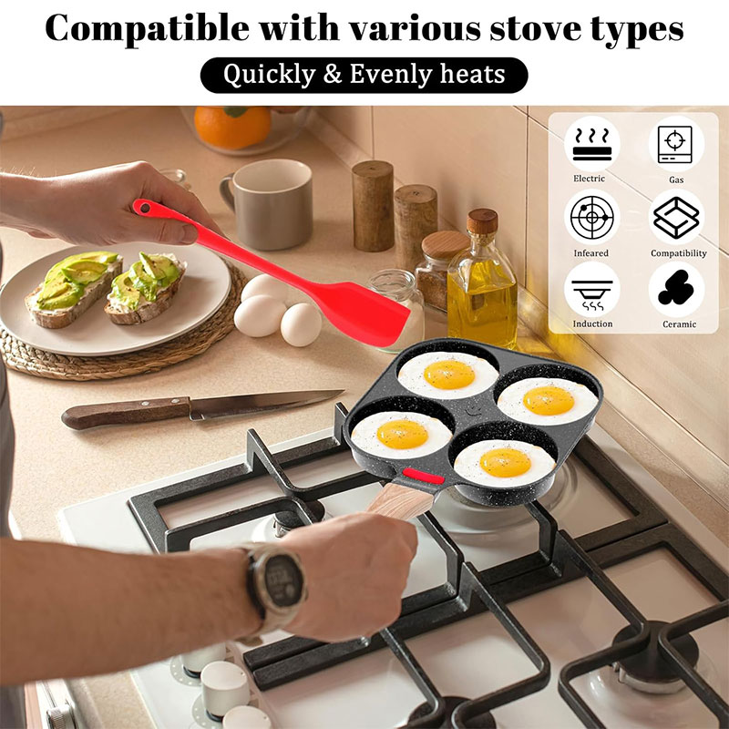 Deepened Egg Frying Pan with L - Crepe Pan Nonstick ulasan dan harga