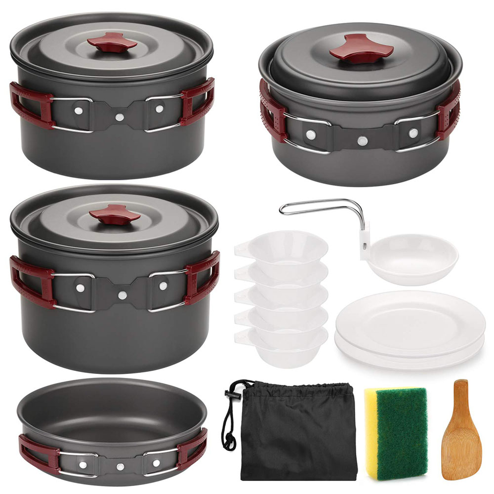 Outdoor Camping Cookware Kit N - Crepe Pan Nonstick ulasan dan harga