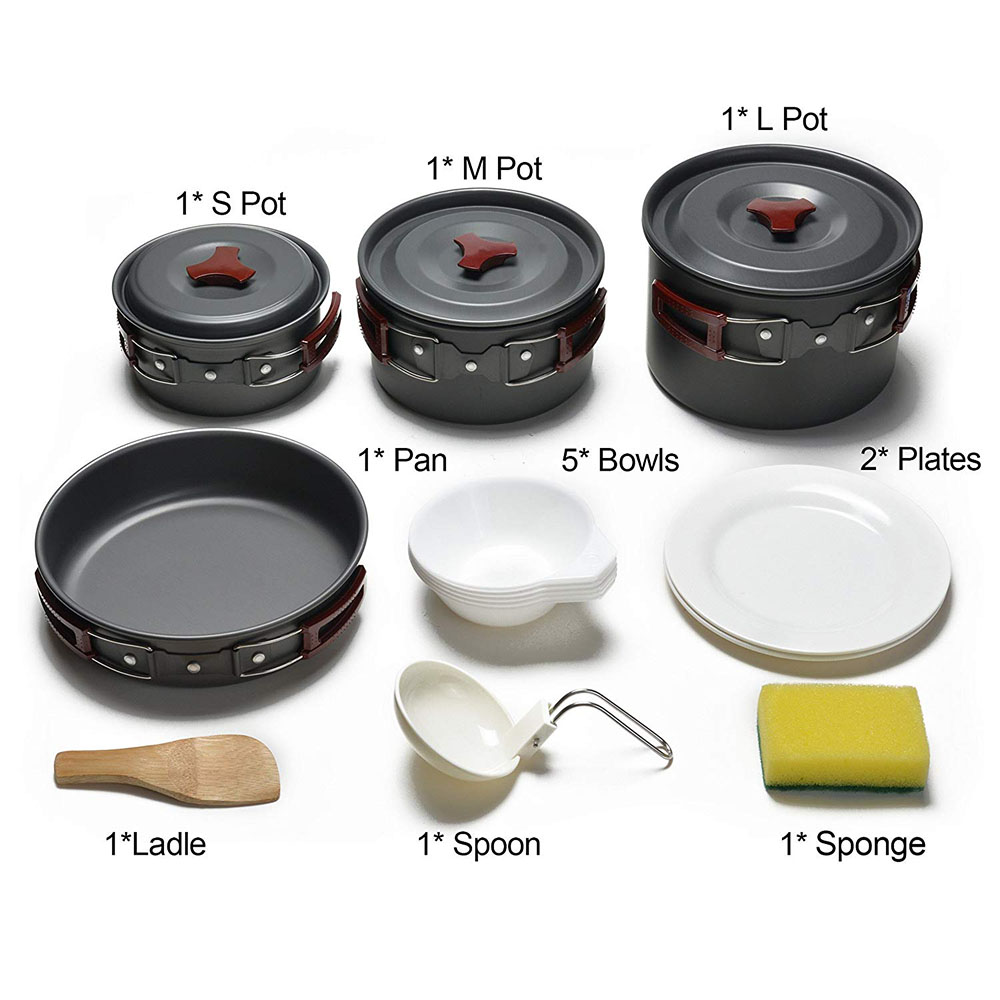 Outdoor Camping Cookware Kit N - Crepe Pan Nonstick ulasan dan harga