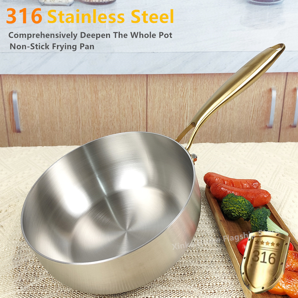 316 Stainless Steel Frying Pan - Crepe Pan Nonstick ulasan dan harga