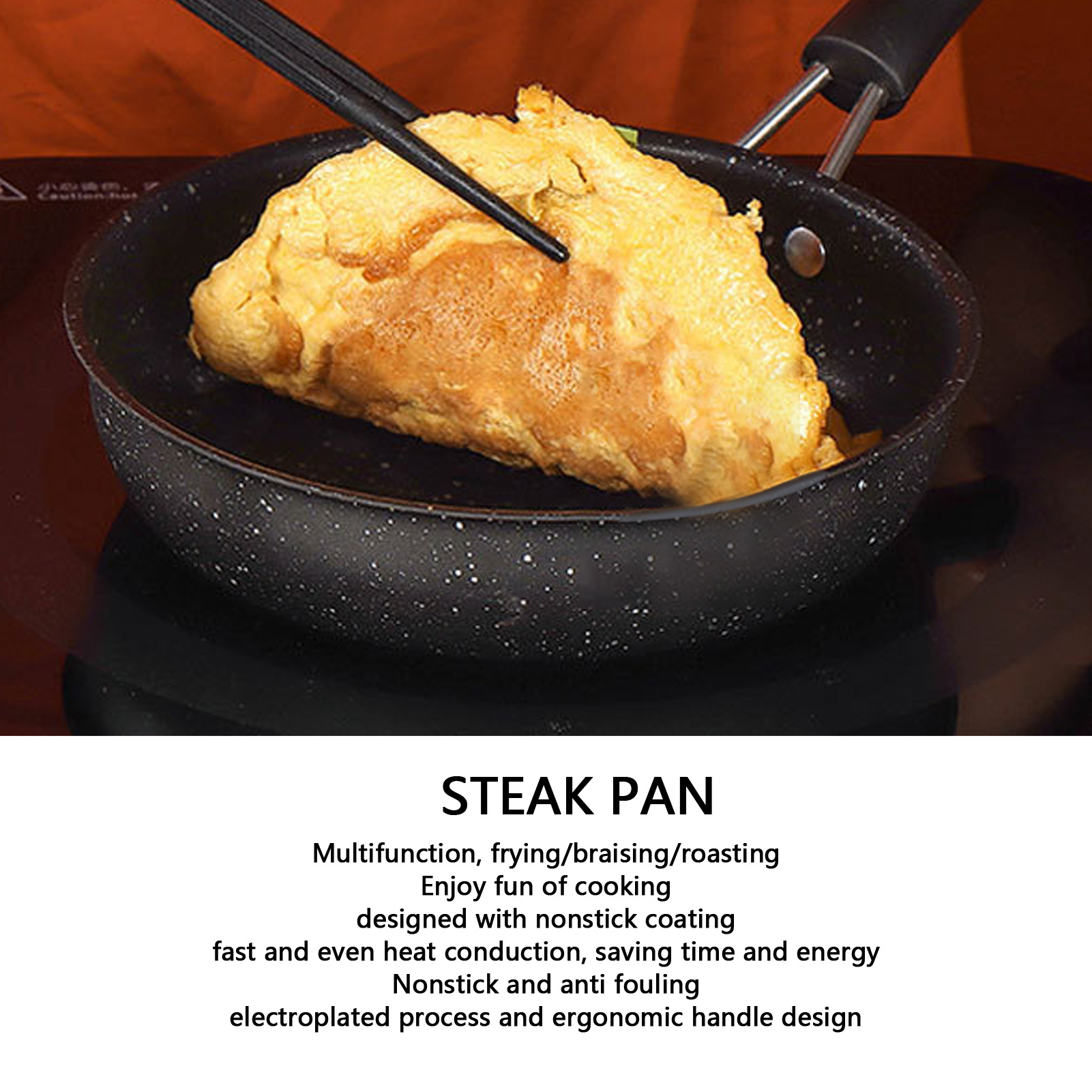 Frying Pan Stainless Steel Egg - Crepe Pan Nonstick ulasan dan harga